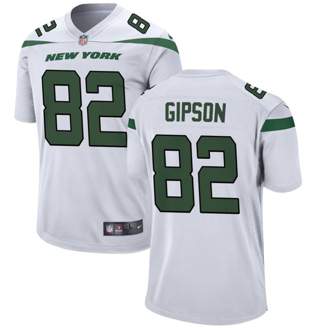 Men's New York Jets #82 Xavier Gipson White Football Stitched Jersey